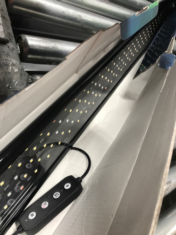 Photo 1 of SEAOURA Led Aquarium Light for Plants-Full Spectrum Fish Tank Light with Timer Auto On/Off, 48-54 Inch, Adjustable Brightness, White Blue Red Green Pink LEDs with Extendable Brackets for Freshwater 36W for 48-54 inch tank