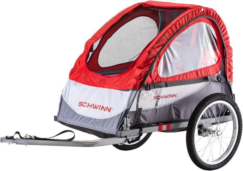 Photo 1 of **FOR PARTS**
Schwinn Echo, and Trailblazer Child Bike Trailer, Single Red