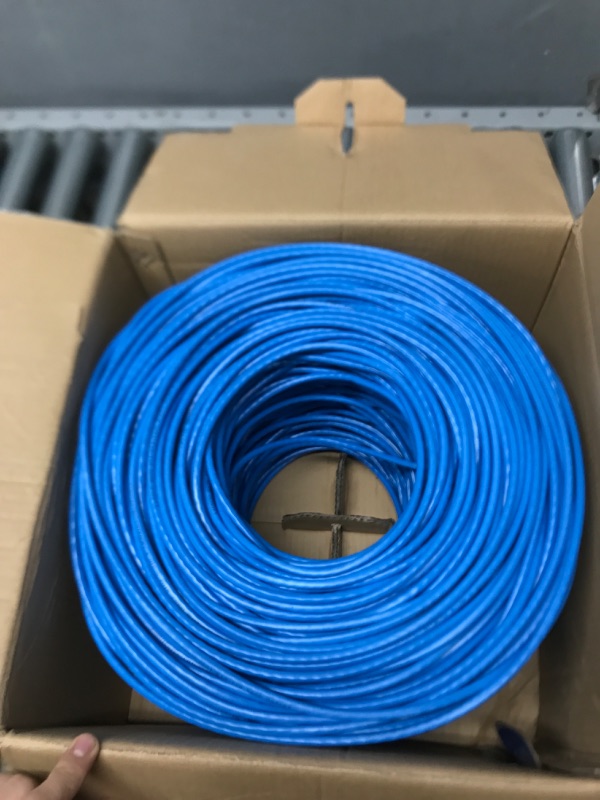 Photo 2 of Premiertek 1000Ft Cat6 23AWG UTP Solid 4-Pairs Network Ethernet LAN Cable Bulk Blue (CAT6-CCA-1KFT-BL)