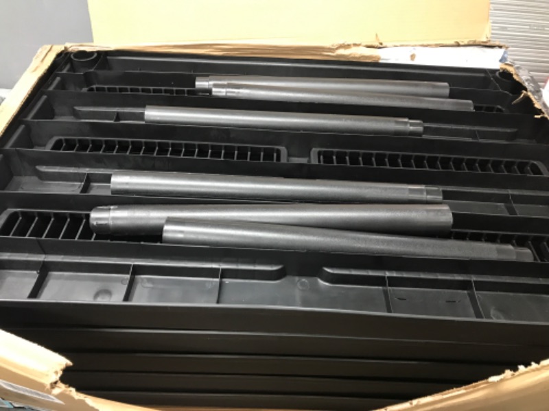 View 2 of Juggernaut Storage Indoor Outdoor 56" Standalone 4 Tier Utility Storage Ventilated Shelving Unit for Warehouse, Laundry Room, Garage, & Pantry, Black 36x18x56