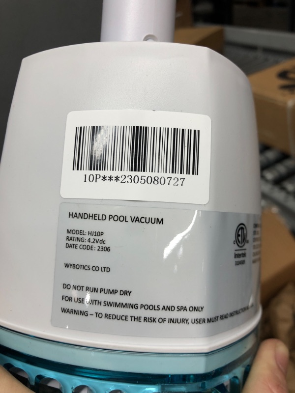 Photo 4 of (2023 Upgraded) WYBOT Cordless Pool Vacuum with Telescopic Pole, Handheld Rechargeable Pool Cleaner for Deep Cleaning with 60 Mins Runtime, Powerful Suction, Ideal for Above Ground Pools/Spas/Hot Tubs