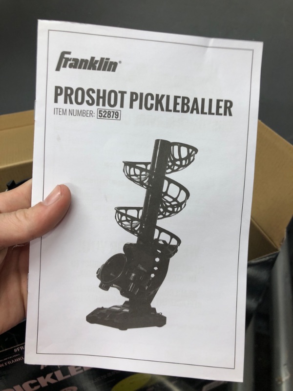 Photo 3 of ***SEE NOTES***Franklin Sports Automatic Pickleball Launcher Machine - ProShot Pickleball Tosser for Pickleball Practice + Training - Portable Pickleball Thrower + Ball Server - Pickleball Training Equipment + Aid