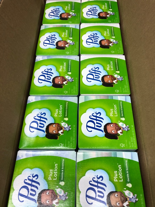 Photo 1 of 10 boxes of puffs tissues