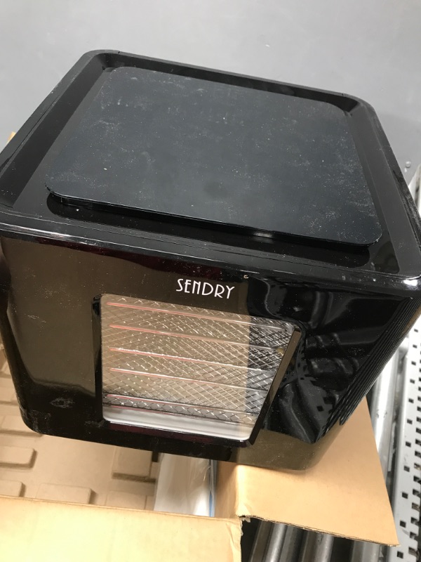 Photo 2 of ***SEE NOTES***SENDRY Food Dehydrator with 6 Stainless Steel Trays, LED Touch Control Design Adjustable 158°F Temperature and 72H Timer, Food Dryer Machine for Jerky, Beef, Dog Treats, Fruit, Veggies, Herb, Yogurt Black