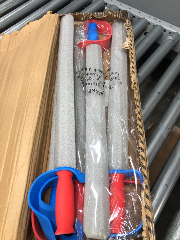 Photo 1 of Click N' Play Foam Sword Multi-Pack - Large 27" Foam Swords for Kids Parties & Pretend Play - Pirate, Ninja, & Knight Swords, Set of 6