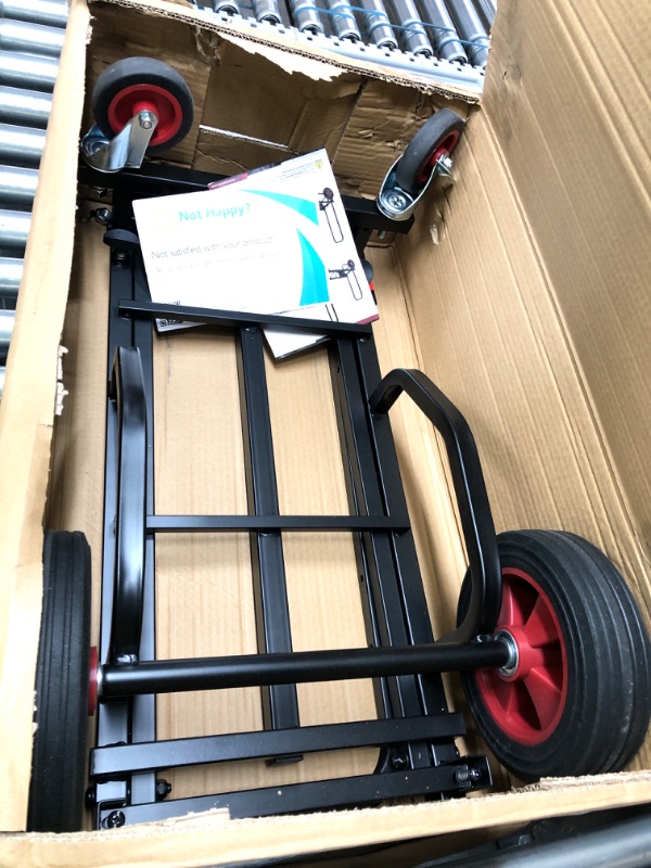 Photo 2 of Adjustable Professional Equipment - Compact 8-in-1 Folding, Foldable and Lightweight, Hand Truck/Dolly/Platform Cart, Extends Up to 27.52'' to 44.25'' - Pyle PKEQ48 27.52'' x 17''