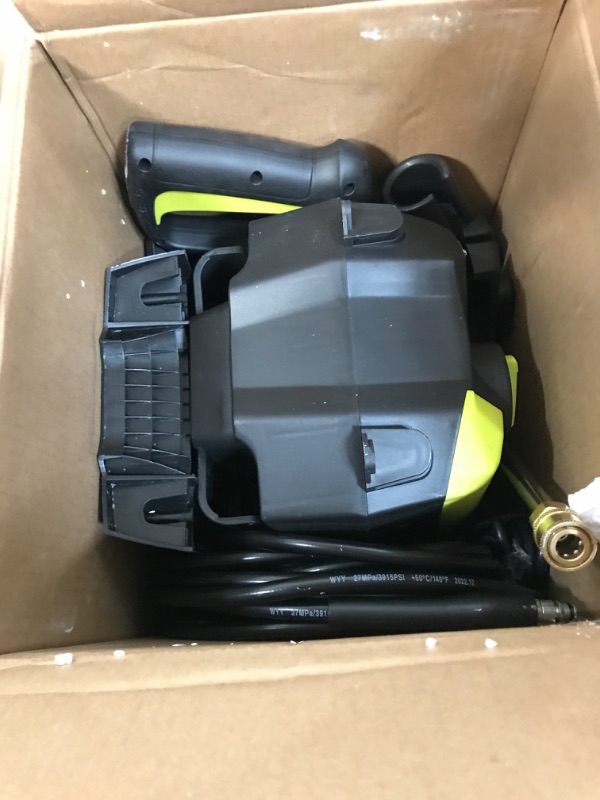 Photo 3 of Electric Pressure Washer 4000PSI Max 2.5GPM Power Washers Electric Powered 4 Quick Connect Nozzles 25FT Hose, Soap Tank Ideal for Car Driveway Patio Pool Cleaning Green