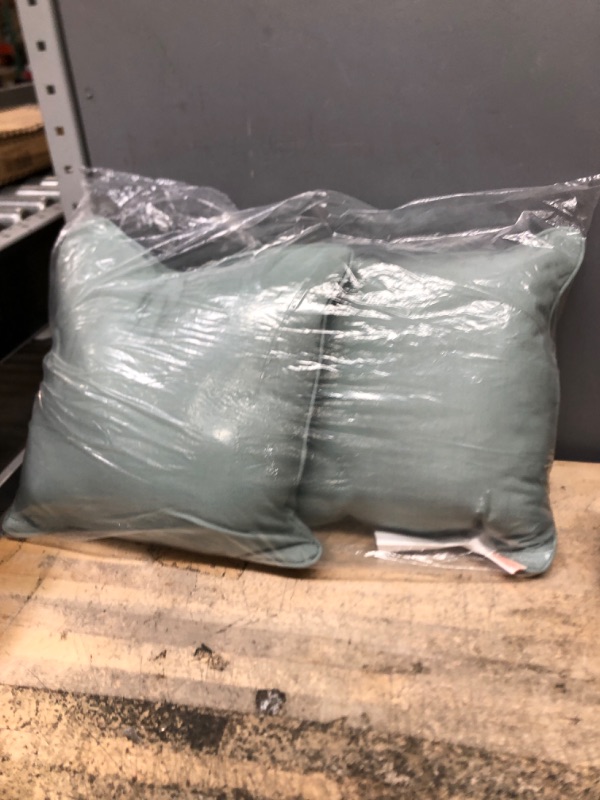 Photo 1 of 2 PACK OF GREEN PILLOWS