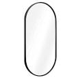 Photo 2 of  Oval Wall Mirror  Wall Mounted Hanging Mirror with Black Rustproof Aluminum Frame
