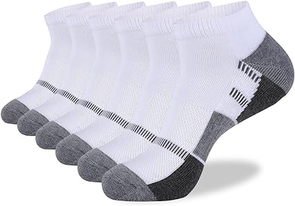 Photo 1 of COOVAN Mens Ankle Socks Men Athletic Cushion Low Cut Comfort 6 Pairs Socks
