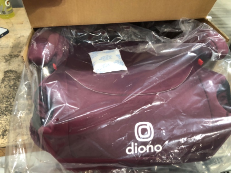 Photo 2 of Diono Solana, No Latch, Single Backless Booster Car Seat, Lightweight, Machine Washable Covers, Cup Holders, Pink 2021 Single Pink