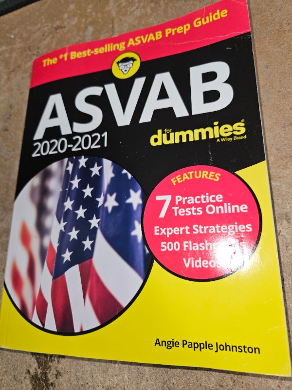 Photo 3 of 2020-2021 ASVAB for Dummies: Book + 7 Practice Tests Online + Flashcards + Video