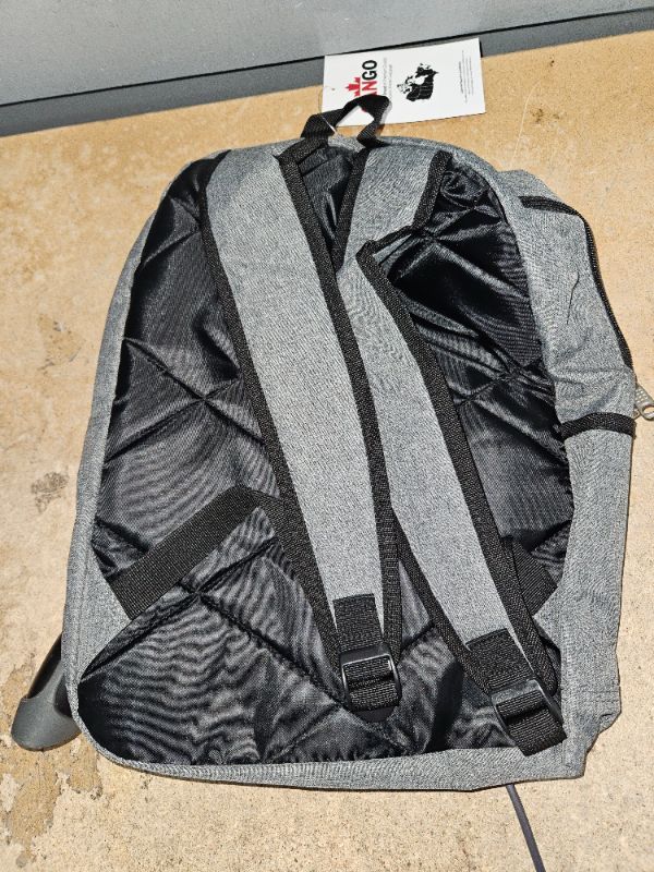 Photo 2 of Cango Grey & Black Small Backpack 