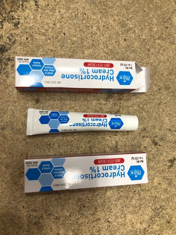 Photo 1 of 2 PACK MedPride Hydrocortisone Cream 1oz Tube
