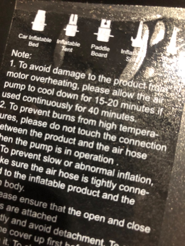 Photo 5 of * used * incomplete item * see all images * 
Morpilot 20PSI SUP Pump Rechargeable - Cordless Inflator & Deflator with Detachable Battery, Dual Stage Inflation