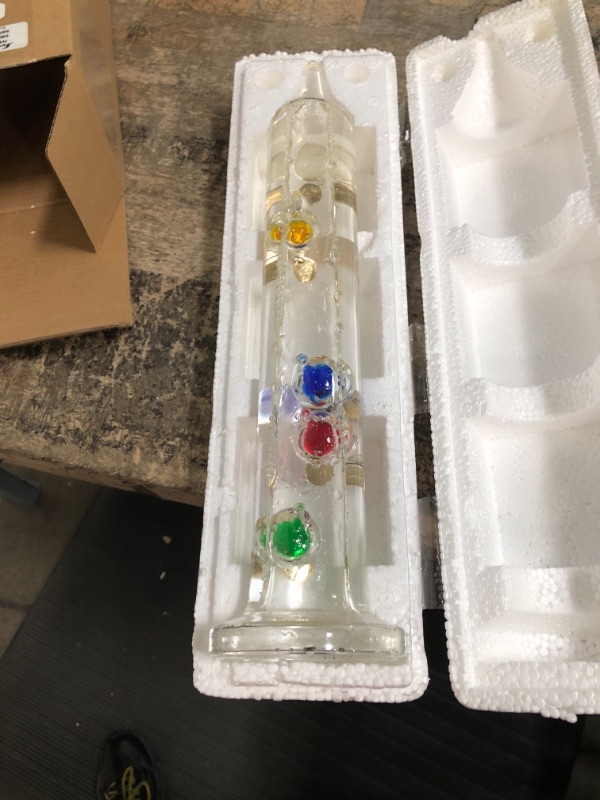 Photo 2 of SP Bel-Art, H-B DURAC Galileo Thermometer; 18 to 26C (64 to 80F), 5 Spheres, 13 in. (B62000-0600) 13" Height, 64°F to 80°F