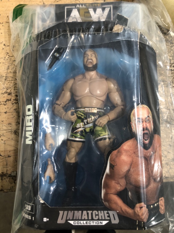 Photo 2 of All Elite Wrestling AEW Miro Action Figure Unmatched Collection Figure - Series 1