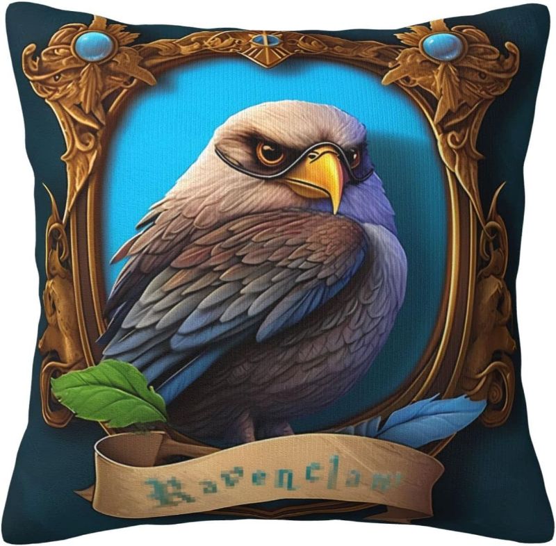 Photo 1 of *COVERS ONLY* 3 PACK BLMKJH HLBT Illustration Series, Cute Animal Throw Pillow Cover Cartoon Eagle Pillow Cases for Home Decor Design Set Cushion Case for Sofa Bedroom Car Standard Size 18 x 18 Inch