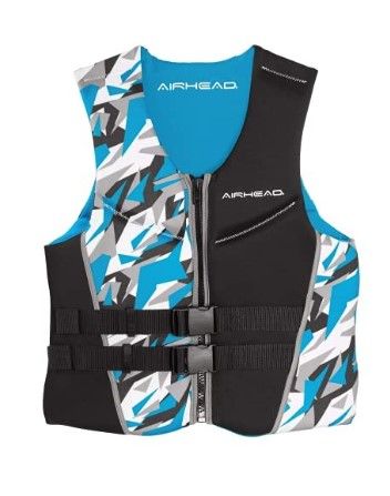 Photo 1 of AIRHEAD Men's Camo Cool Neolite Kwik-Dry Life Jacket, Coast Guard Approved 2X-Large Life Jacket