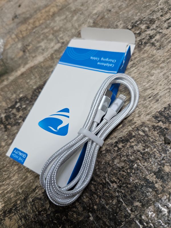 Photo 1 of Type C to Lightning iPhone/Apple Cable 2PK (White) 