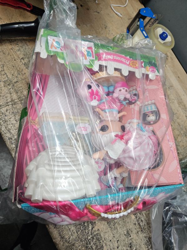 Photo 2 of Lalaloopsy Sew Royal Princess Party - Suzette & Mimi La Sweet, 4 Princess Dolls (Large + Littles + Minis) + 3 Pets and Tiara, in Reusable Castle Package playset, for Ages 3-103,580720C3