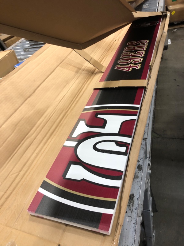 Photo 1 of 49ers 8" x 60" wall decor