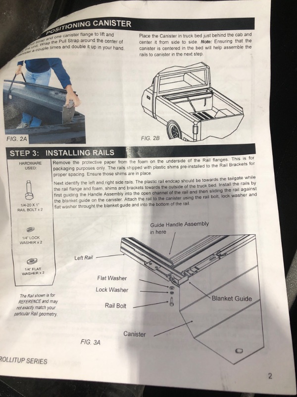 Photo 5 of LEER ROLLITUP | Retractable Truck Bed Tonneau Cover | Fits 2016 to 2023 Toyota Tacoma Double Cab with 5.2" Bed | R2TA10A38 Retractable 5'2" Bed