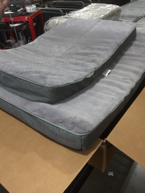 Photo 2 of (2 pack) Grey non brand dog mattresses (35" // 30")