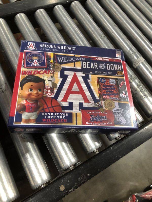 Photo 2 of Arizona Wildcats 500-Piece Retro Series Puzzle
