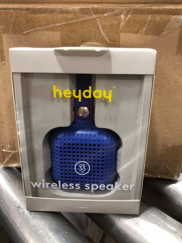 Photo 2 of Heyday Mini Wireless Bluetooth 5.0 Speaker W/Loop up to 33ft Range - Bright Blue
