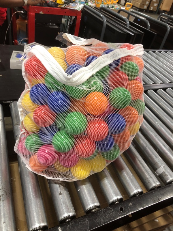 Photo 2 of Click N' Play Ball Pit Balls for Kids, Plastic Refill Balls, 200 Pack, Phthalate and BPA Free, Includes a Reusable Storage Bag with Zipper, Bright Colors, Gift for Toddlers and Kids
