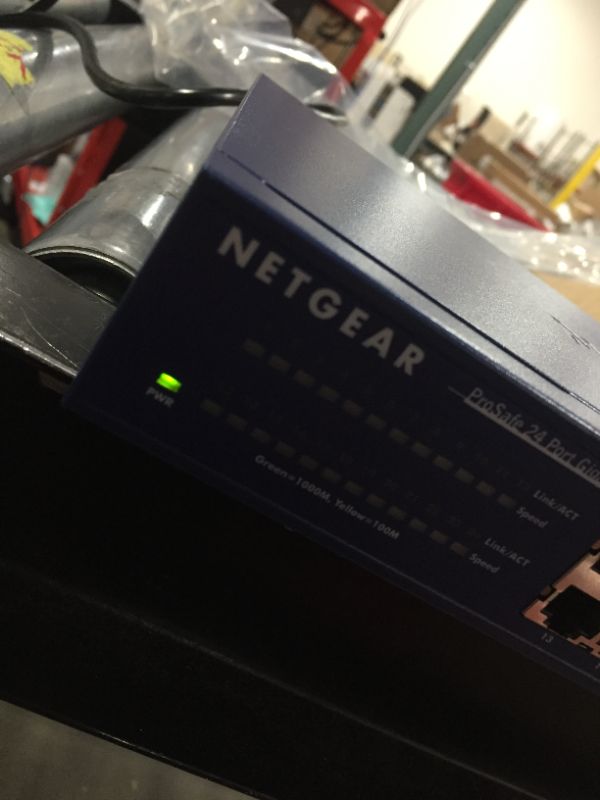 Photo 3 of NETGEAR 24-Port Gigabit Ethernet Unmanaged Switch (JGS524) - Desktop or Rackmount, and Limited Lifetime Protection
