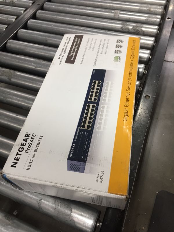 Photo 7 of NETGEAR 24-Port Gigabit Ethernet Unmanaged Switch (JGS524) - Desktop or Rackmount, and Limited Lifetime Protection
