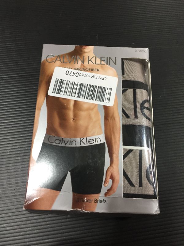 Photo 2 of Calvin Klein Men's Steel Micro 3-Pack Boxer Briefs
SIZE SMALL 