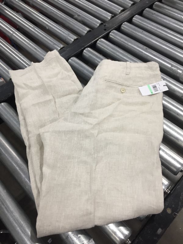 Photo 1 of Perry Ellis Men's Regular-Fit Linen Drawstring Pants
SIZE 34 