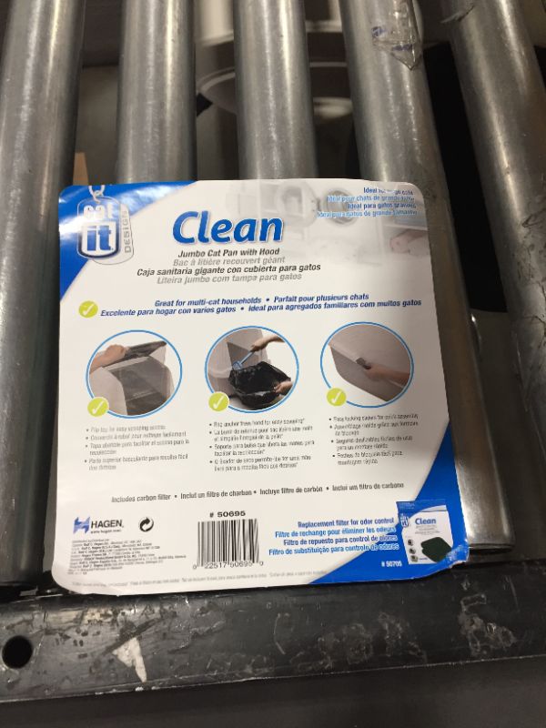 Photo 1 of Catit Jumbo Hooded Litter Pan - Gray
