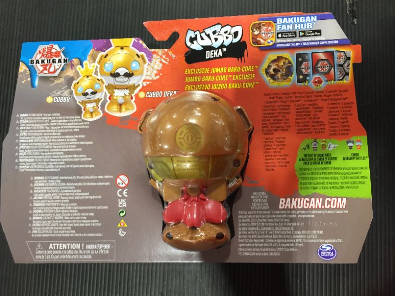 Photo 1 of Bakugan Cubbo Deka Pack, Dolls, Puppets, and Figures
