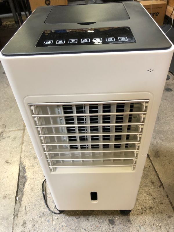 Photo 1 of AGILLY 3-IN-1 Evaporative Air Cooler, Windowless Portable Air Conditioner w/1.3-Gal Water Tank, 3 Wind Speeds Remote Swamp Cooler, 12H Timer&60° Oscillation, Screen-Off Air Cooler Fan for Home Office
