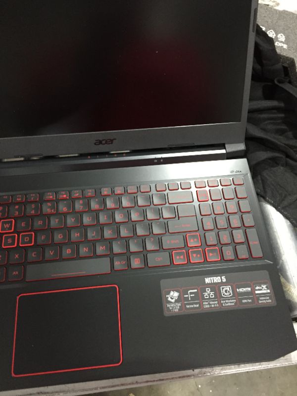 Photo 2 of Acer Nitro 5 AN515-55-53E5 Gaming Laptop | Intel Core i5-10300H | NVIDIA GeForce RTX 3050 Laptop GPU | 15.6" FHD 144Hz IPS Display | 8GB DDR4 | 256GB NVMe SSD | Intel Wi-Fi 6 | Backlit Keyboard
