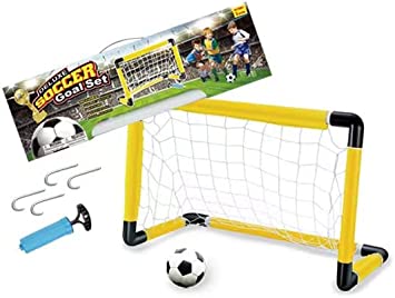 Photo 1 of Kids Mini Soccer Goal Sets - Backyard + Indoor Mini Net and Ball Set with Pump - Portable Folding Youth Soccer Goal Sets for Kids + Toddlers - 28"(L) x 14.6"(W) x 18"(H)
