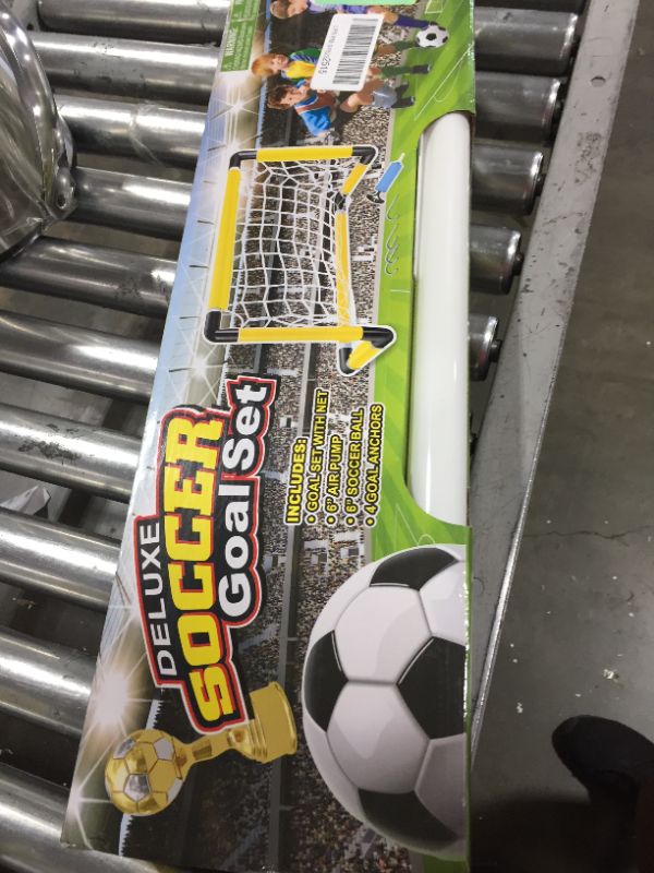Photo 1 of Kids Mini Soccer Goal Sets - Backyard + Indoor Mini Net and Ball Set with Pump - Portable Folding Youth Soccer Goal Sets for Kids + Toddlers - 28"(L) x 14.6"(W) x 18"(H)
