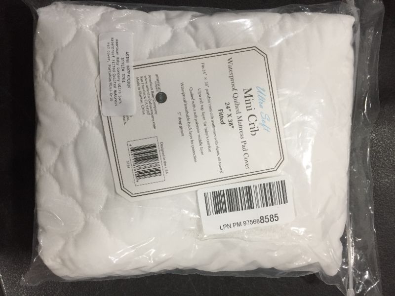 Photo 2 of American Baby Company Ultra Soft Waterproof Fitted Quilted Mattress Pad Cover Portable/Mini-Crib
