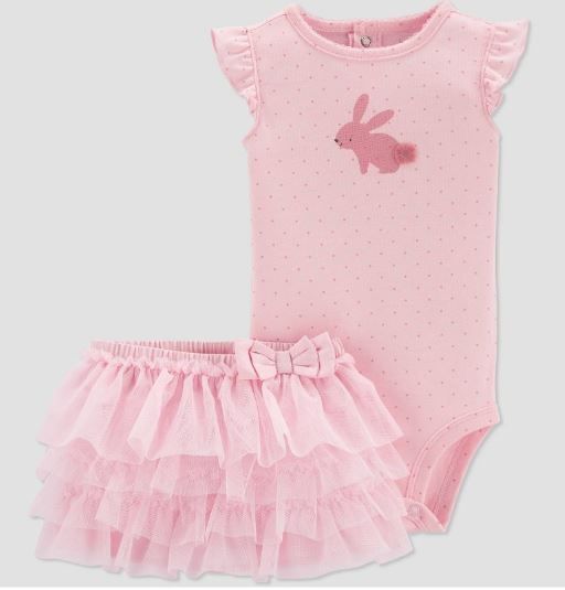 Photo 1 of Baby Girls' Bunny Top and Tutu Bottom Set - Just One You® made by carter's Pink [9mo]

