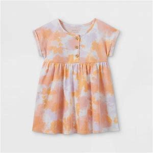 Photo 1 of Grayson Mini Toddler Girls' Tie-Dye Henley Knit Dress - Pink 5T
