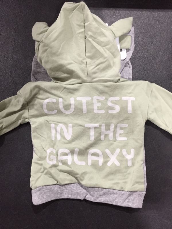 Photo 3 of Baby Boys' 2pc Star Wars Baby Yoda French Terry Pullover and Jogger Set - [Size 6/9mo]
