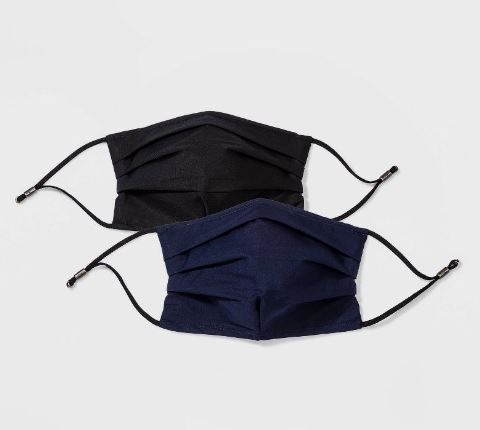 Photo 2 of 4 Pack- Adjustable Fabric Masks [Black, Blue and Peach Orange]