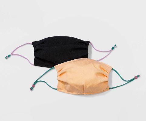 Photo 1 of 4 Pack- Adjustable Fabric Masks [Black, Blue and Peach Orange]