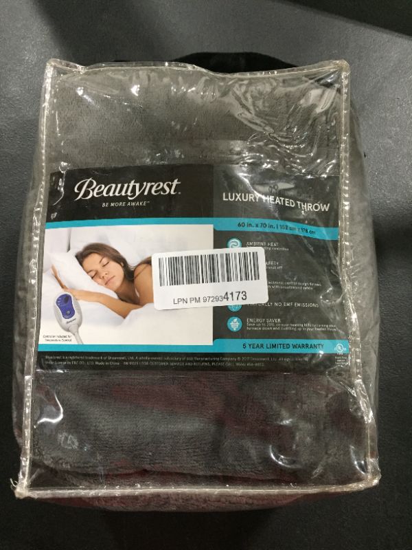 Photo 3 of Beautyrest Microlight to Sherpa Reversible Electric Blanket Throw [King]