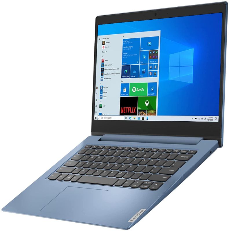 Photo 1 of Lenovo IdeaPad 1 14 Laptop, 14.0" HD Display, Intel Celeron N4020, 4GB RAM, 64GB Storage, Intel UHD Graphics 600, Win 10 in S Mode, Ice Blue