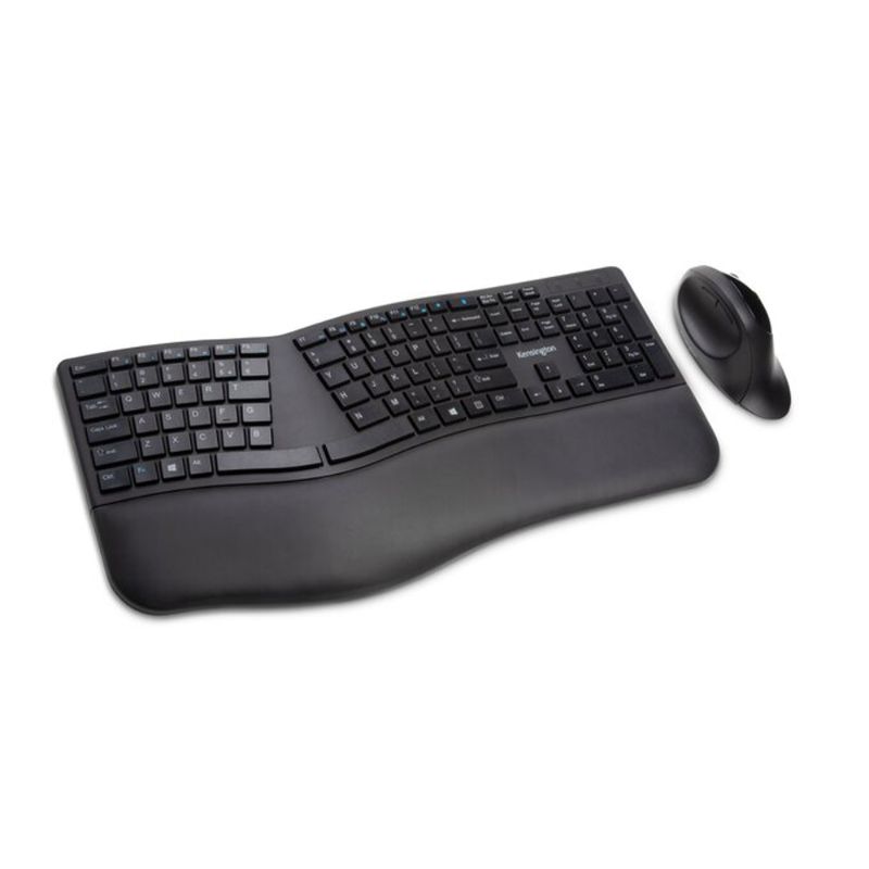 Photo 1 of Ensemble De Clavier Et Souris Ergonomiques Sans Fil Kensington Pro Fit, Noir